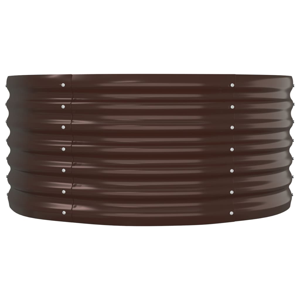 Garden Raised Bed | Brown | Powder-coated steel | Large | Durable