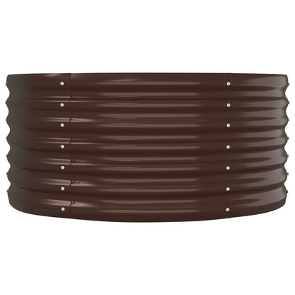 Garden Raised Bed | Brown | Powder-coated steel | Large | Durable