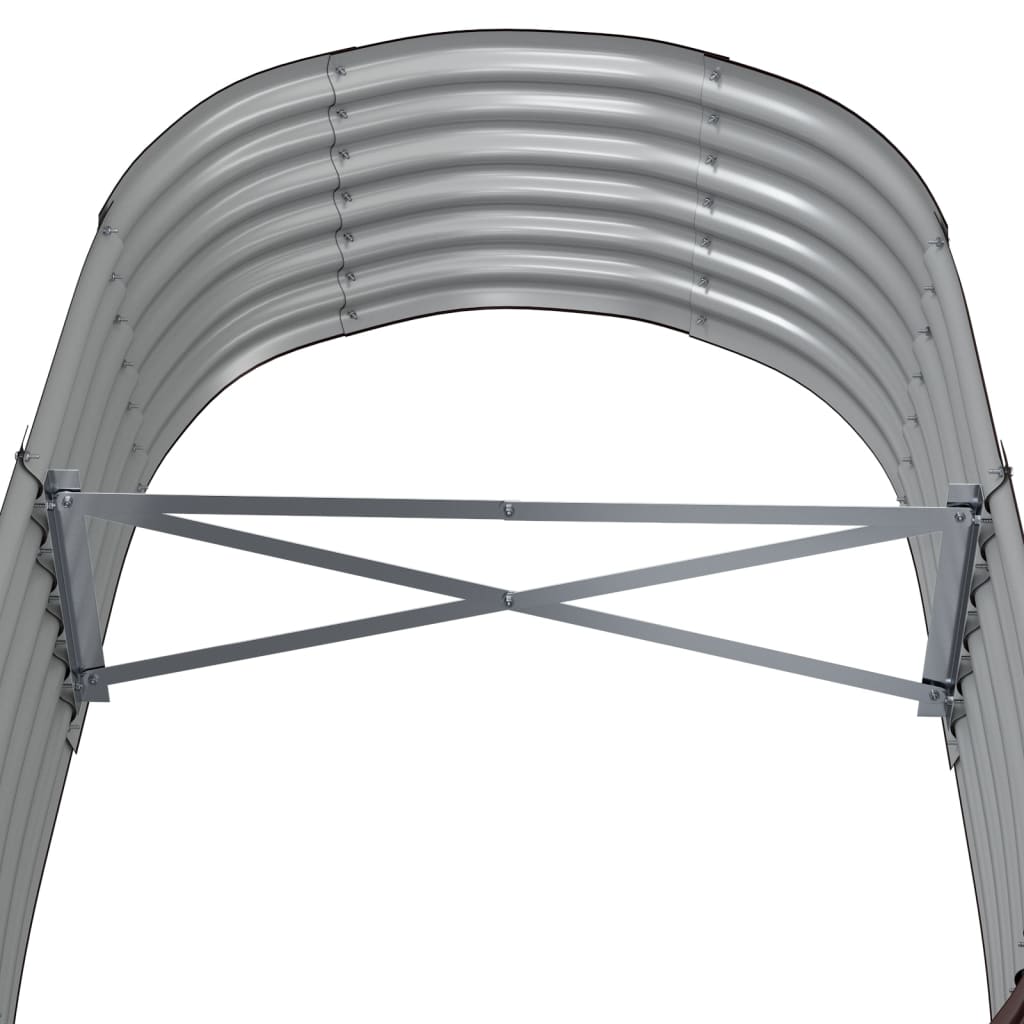 Garden Raised Bed | Brown | Powder-coated steel | Large | Durable