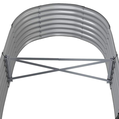 Garden Raised Bed Galvanised Steel 152x80x36 cm Anthracite