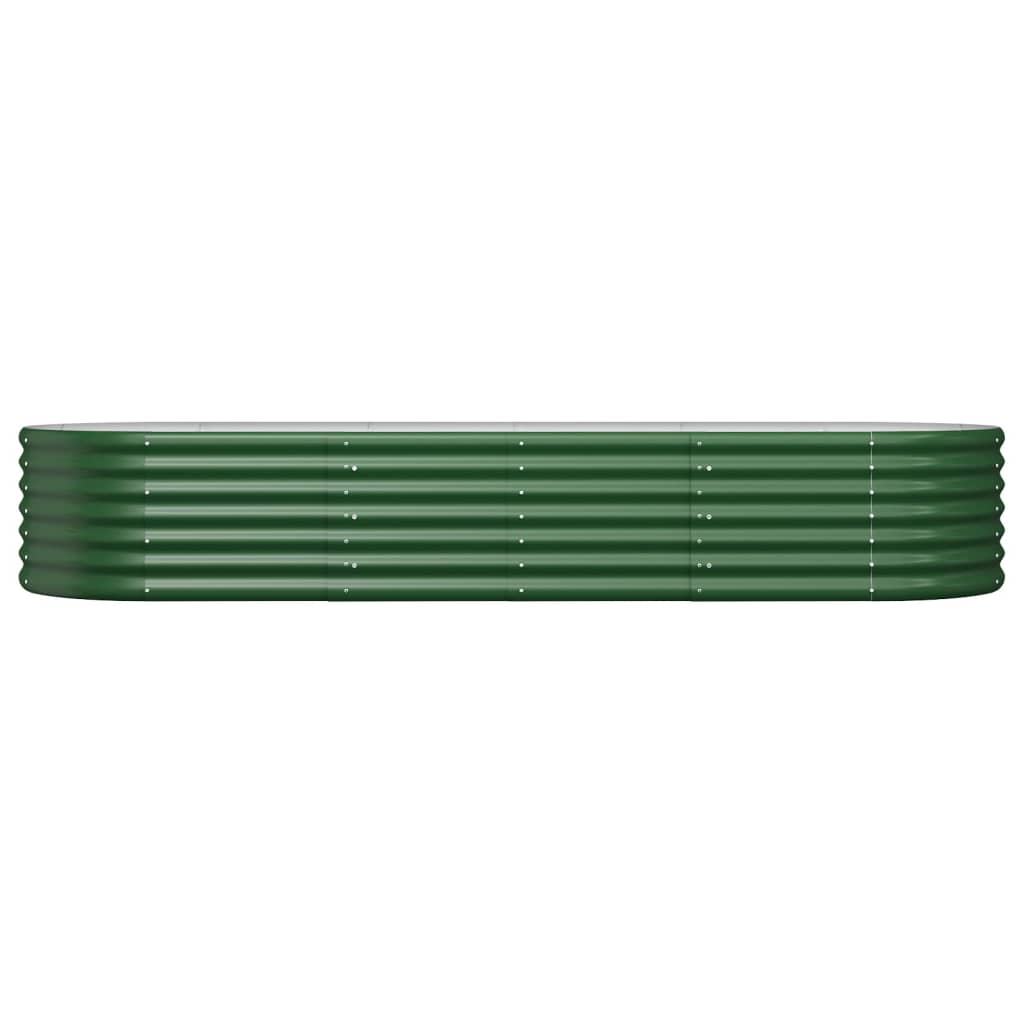 Garden Raised Bed | Green | Powder-coated steel | Large |  Durable