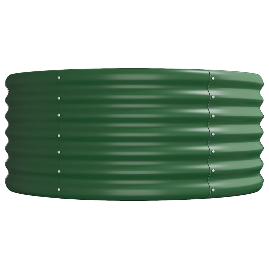 Garden Raised Bed | Green | Powder-coated steel | Large |  Durable