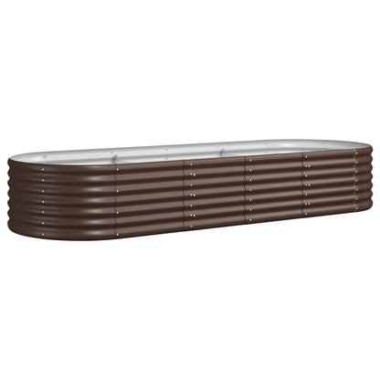 Garden Raised Bed | Brown | Powder-coated steel | Large |  Durable