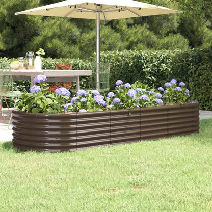 Garden Raised Bed | Brown | Powder-coated steel | Large |  Durable