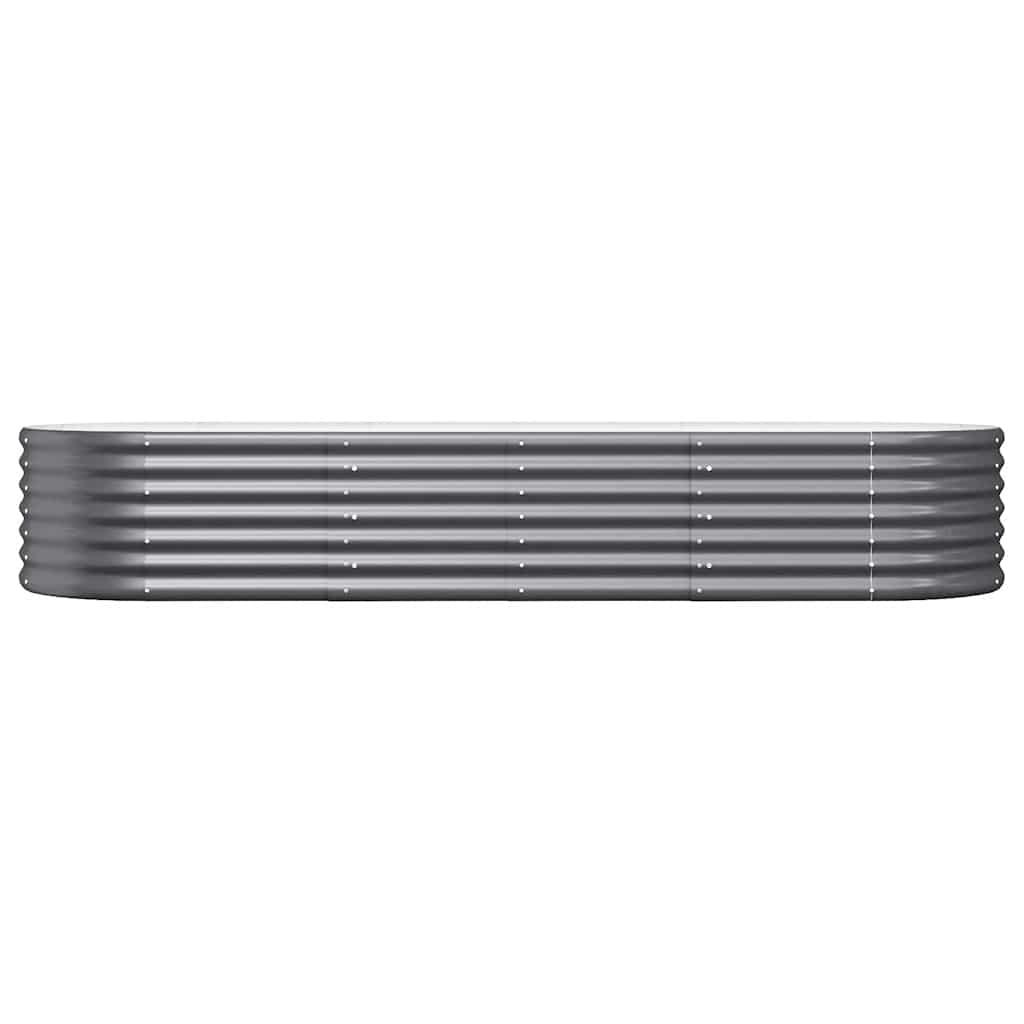 Garden Raised Bed | Anthracite | Powder-Coated Steel | 224x80x36 cm