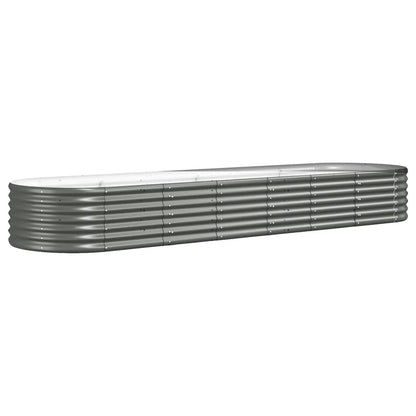 Garden Raised Bed | Grey | Powder-coated steel | Extra Large |  Tough