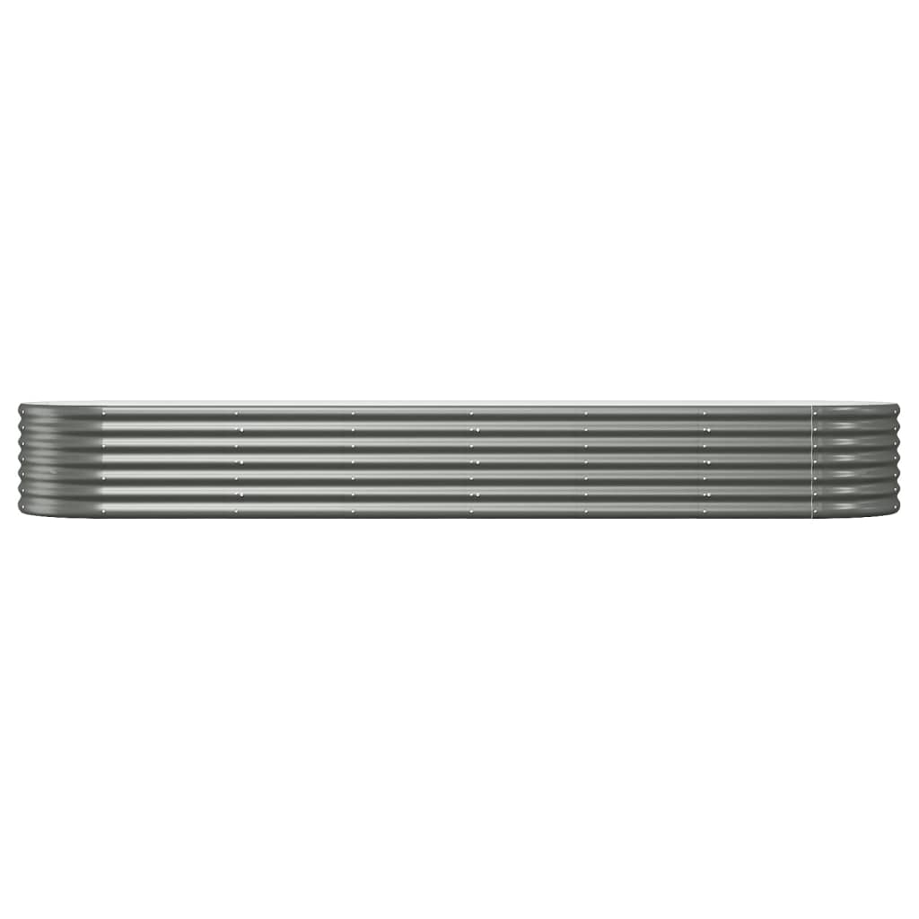 Garden Raised Bed | Grey | Powder-coated steel | Extra Large |  Tough