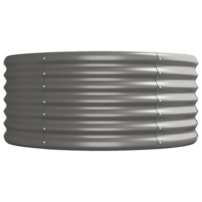 Garden Raised Bed | Grey | Powder-coated steel | Extra Large |  Tough
