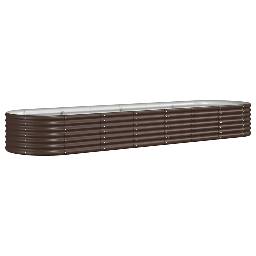 Garden Raised Bed | Brown | Powder-coated steel | Large | Durable
