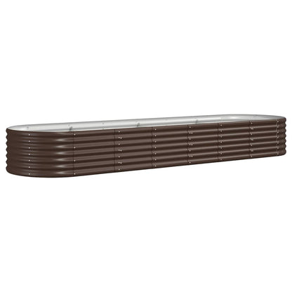 Garden Raised Bed | Brown | Powder-coated steel | Large | Durable