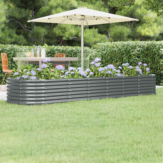 Garden Raised Bed | Anthracite | Powder-coated steel | Large |  Durable