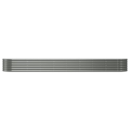 Garden Raised Bed | Grey | Powder-coated steel | Large | Durable