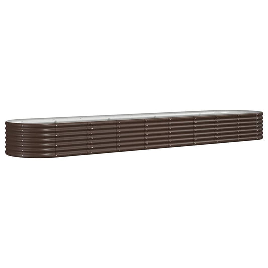 Garden Raised Bed | Brown | Powder-coated steel | Large | Durable