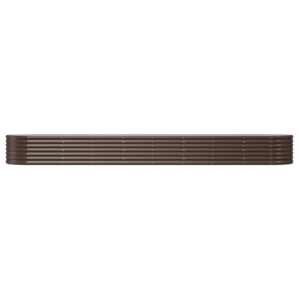 Garden Raised Bed | Brown | Powder-coated steel | Large | Durable