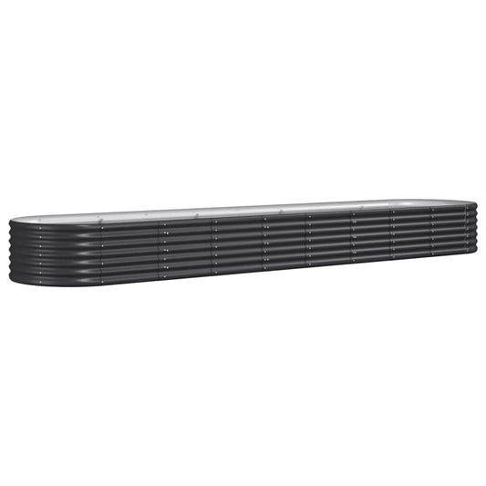 Garden Raised Bed | Anthracite | Powder-coated steel | Large