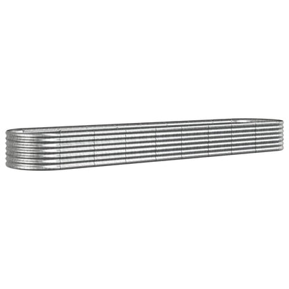 Garden Raised Bed | Silver | Powder-coated steel | Large |  Durable