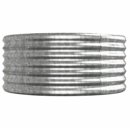Garden Raised Bed | Silver | Powder-coated steel | Large |  Durable
