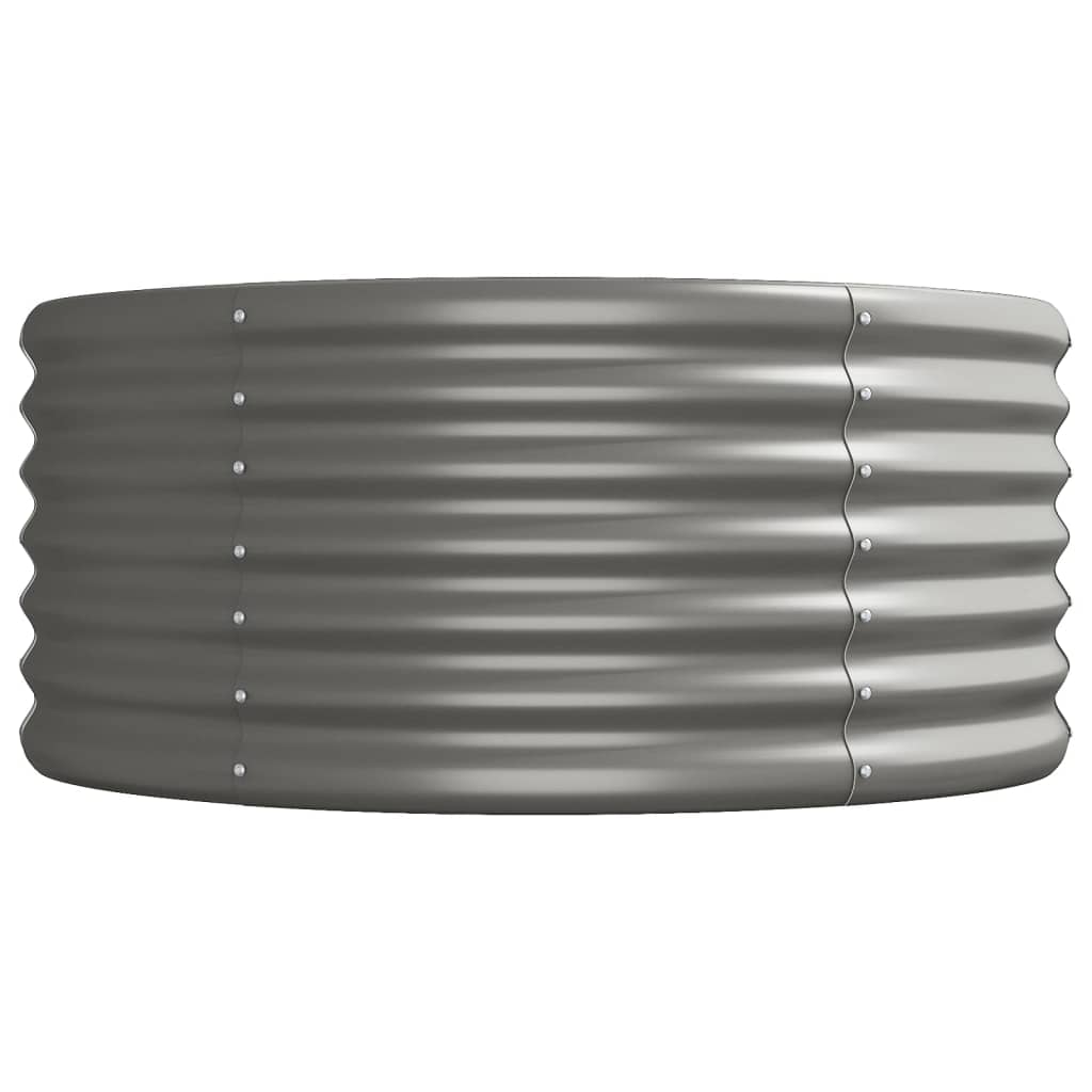 Garden Raised Bed | Grey | Powder-Coated Steel | Extra Long | Durable