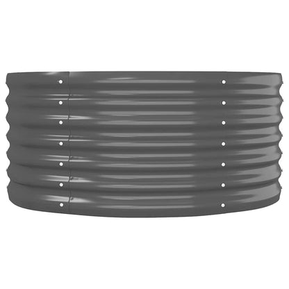 Garden Raised Bed | Anthracite | Powder-coated steel | Large |  Tough