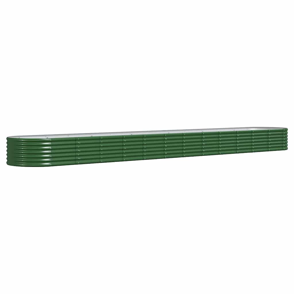 Garden Raised Bed | Green | Powder-coated steel | Large | Durable