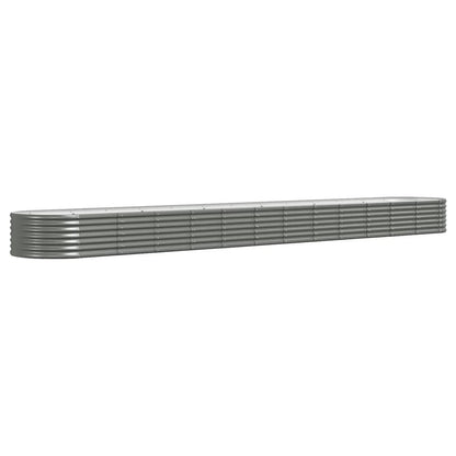 Garden Raised Bed | Grey | Powder-coated steel | Large