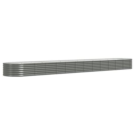 Garden Raised Bed | Grey | Powder-coated steel | Large