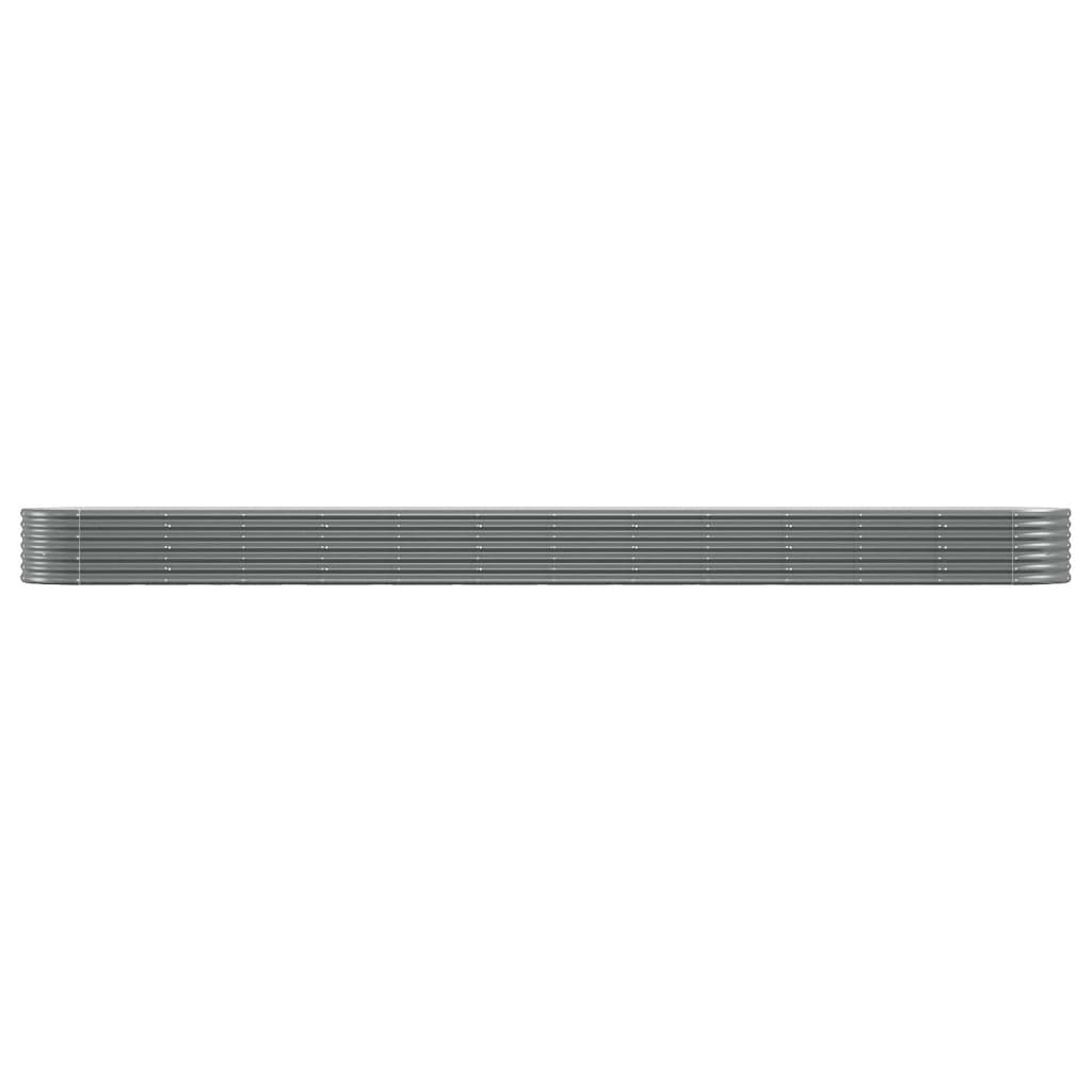 Garden Raised Bed | Grey | Powder-coated steel | Large