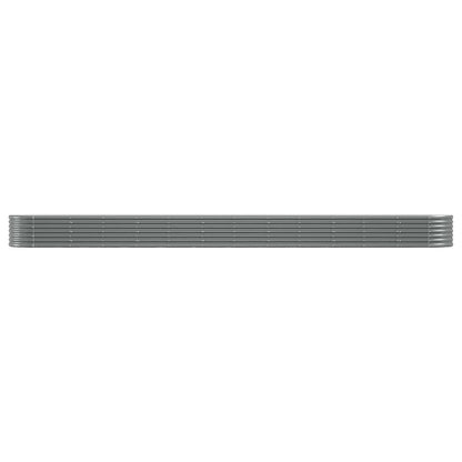 Garden Raised Bed | Grey | Powder-coated steel | Large