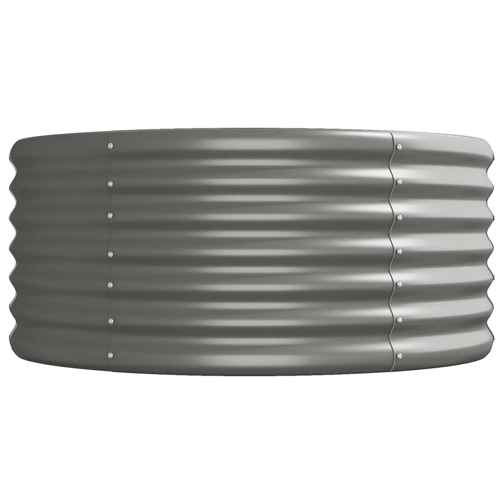 Garden Raised Bed | Grey | Powder-coated steel | Large