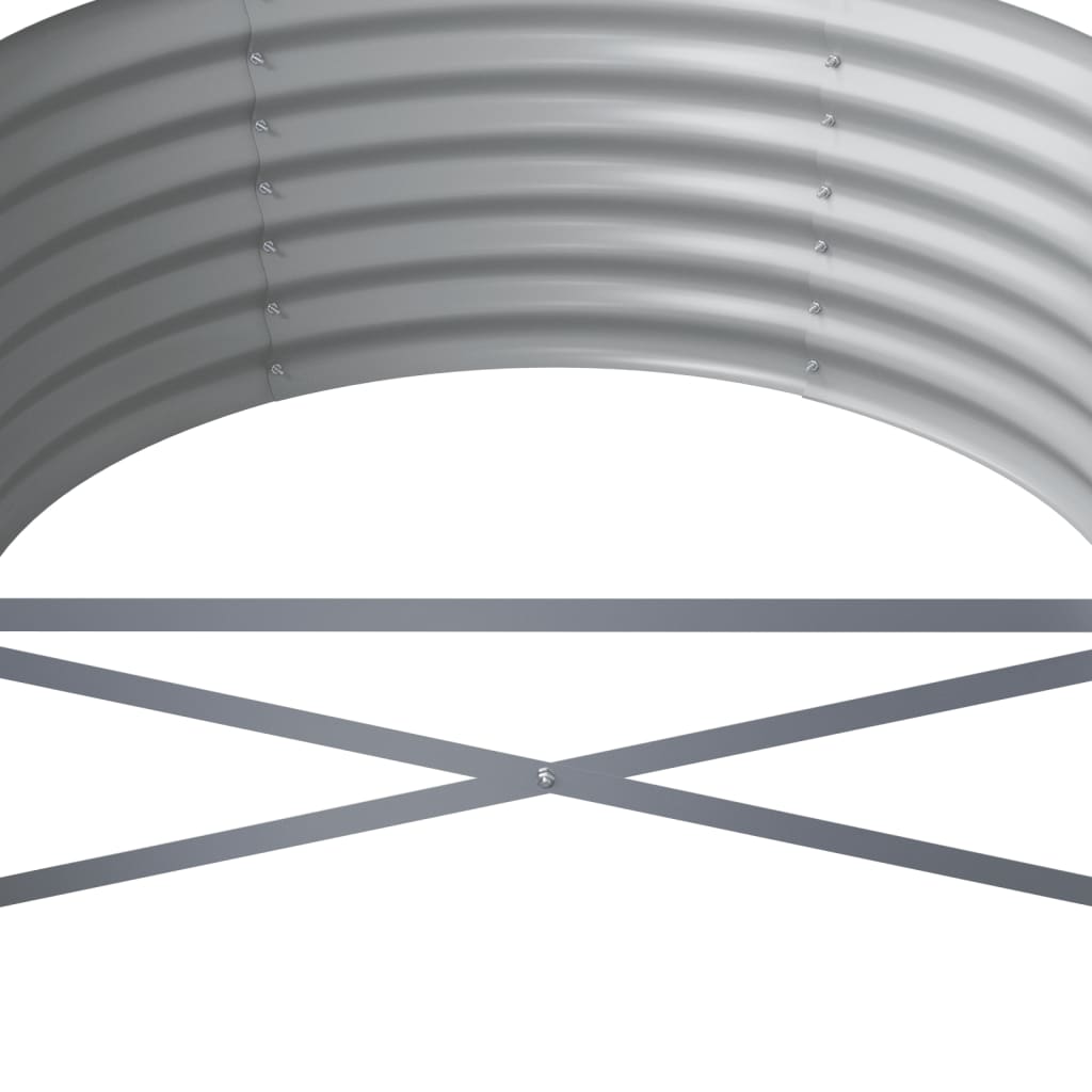 Garden Raised Bed | Grey | Powder-coated steel | Large