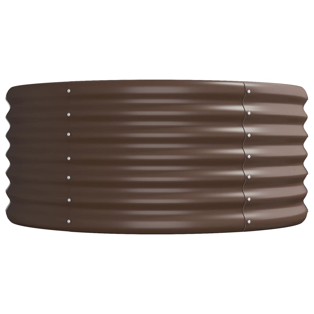Garden Raised Bed | Brown | Powder-coated steel | Large |  Durable