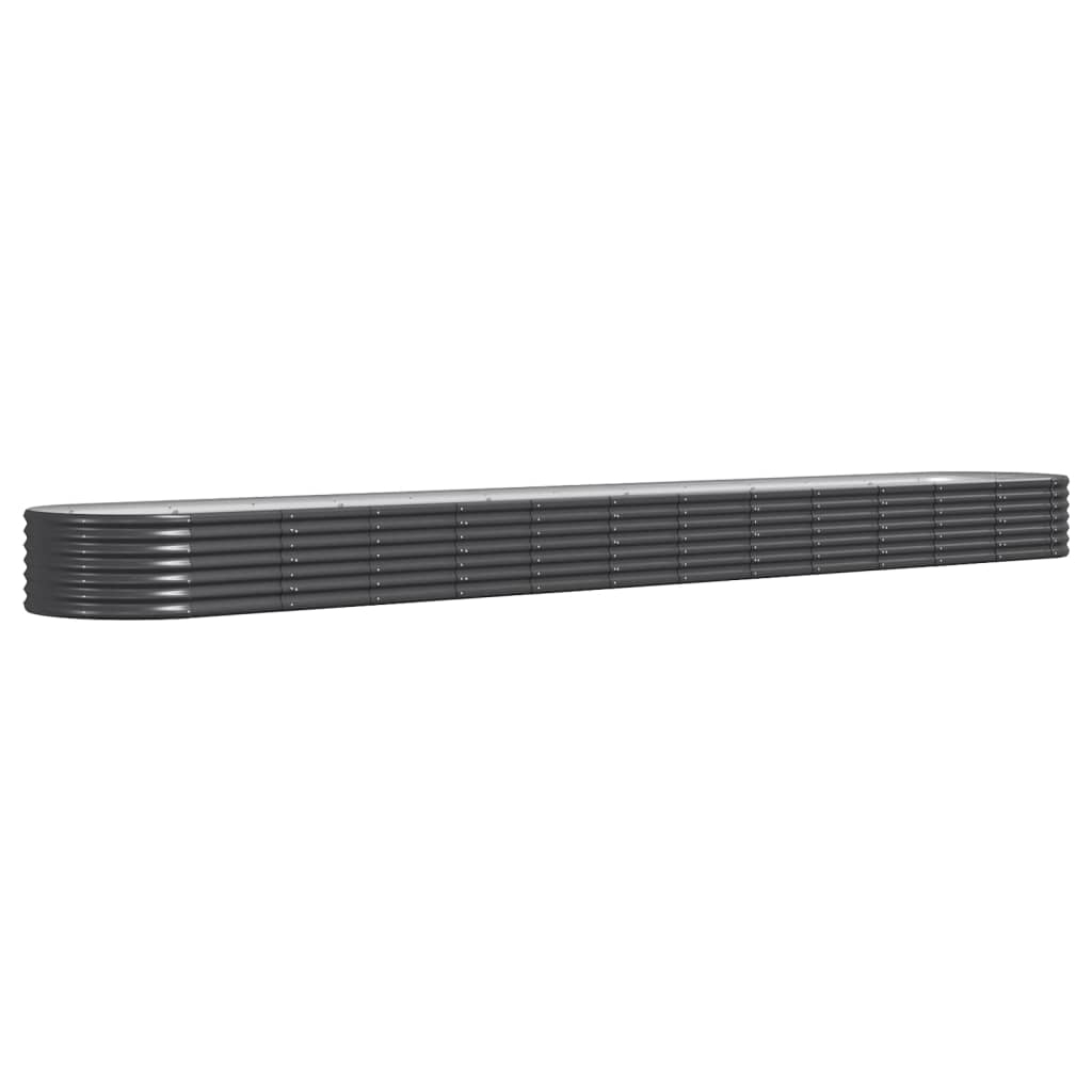 Garden Raised Bed | Anthracite | Powder-coated steel | Extra Long