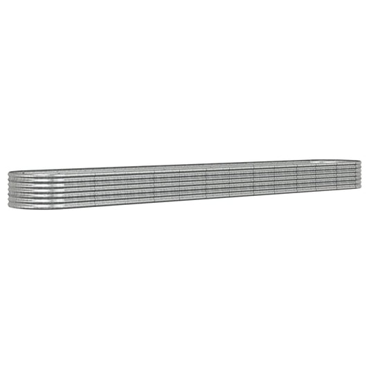 Garden Raised Bed | Silver | Powder-coated steel | Large | Durable