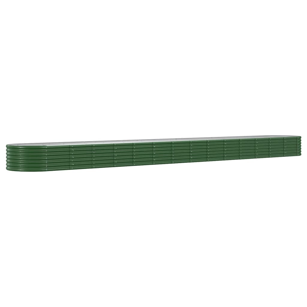 Garden Raised Bed | Green | Powder-coated Steel | Large | Tough