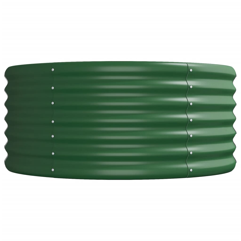 Garden Raised Bed | Green | Powder-coated Steel | Large | Tough