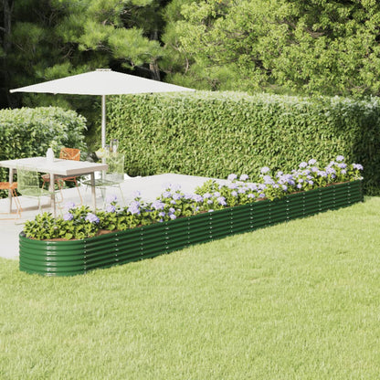 Garden Raised Bed | Green | Powder-coated Steel | Large | Tough