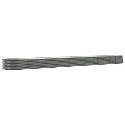 Garden Raised Bed | Grey | Powder-coated Steel | Large | Durable