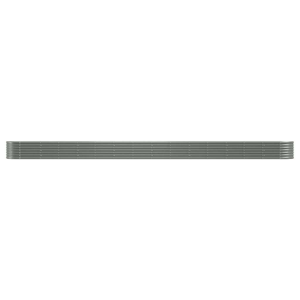 Garden Raised Bed | Grey | Powder-coated Steel | Large | Durable