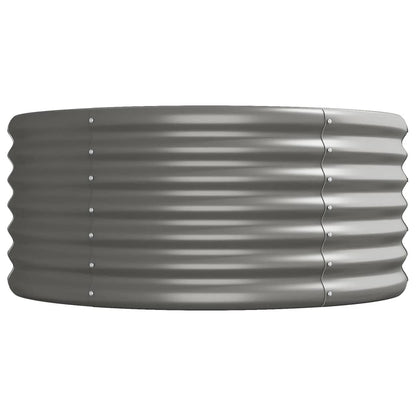Garden Raised Bed | Grey | Powder-coated Steel | Large | Durable