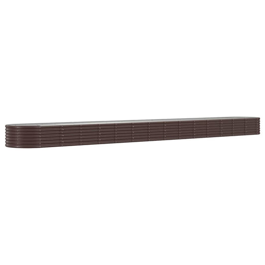 Garden Raised Bed | Brown | Powder-coated steel | Large | Durable