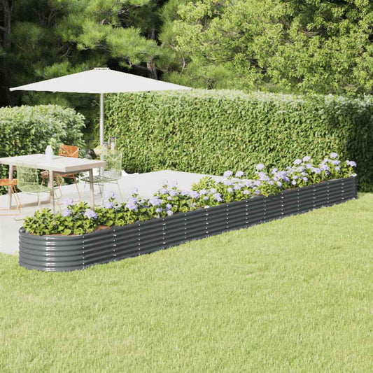 Garden Raised Bed | Anthracite | Powder-coated Steel | Large | Durable