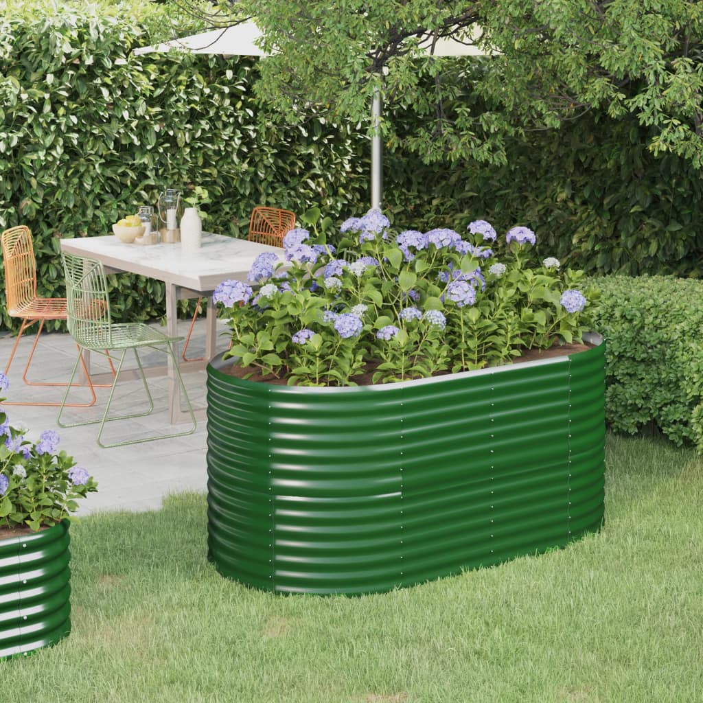 Garden Raised Bed | Green | Powder-coated steel | Standard | Durable