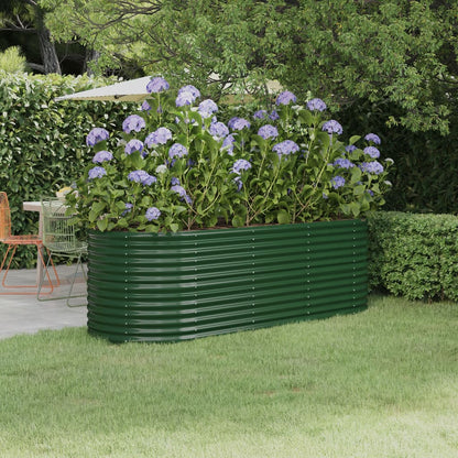 Garden Raised Bed | Green | Powder-coated steel | Extra Large | Tough