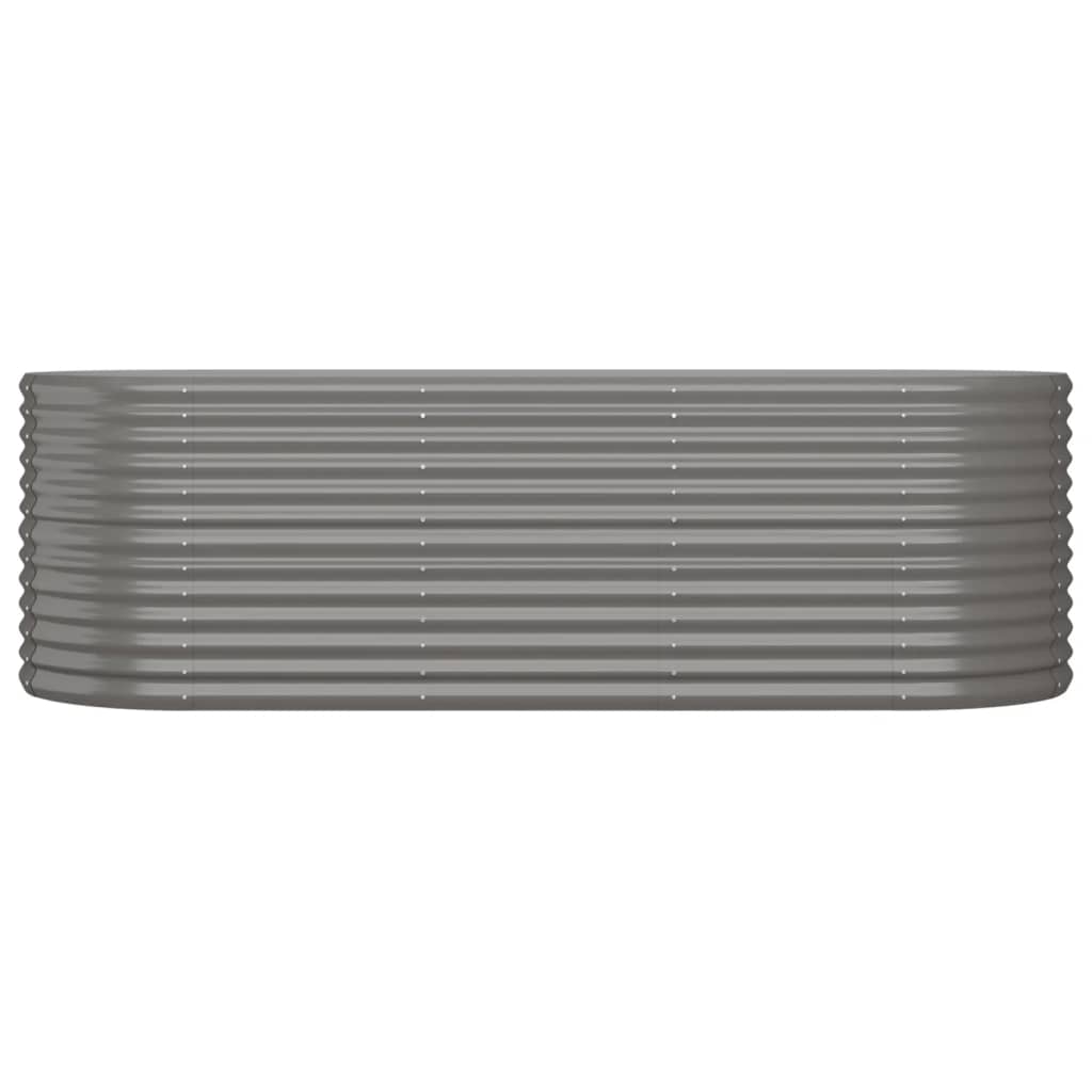 Garden Raised Bed | Grey | Powder-coated steel | Large | Durable