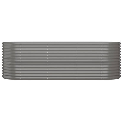 Garden Raised Bed | Grey | Powder-coated steel | Large | Durable