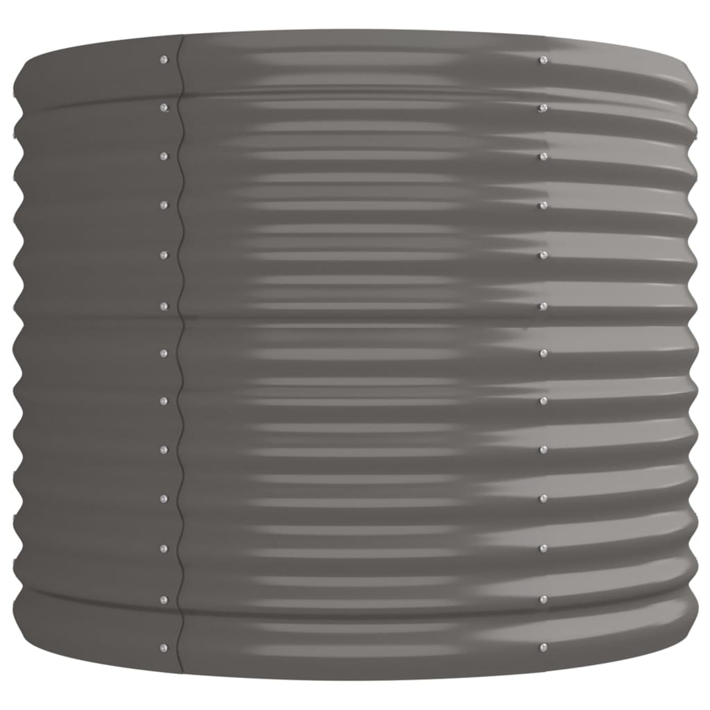 Garden Raised Bed | Grey | Powder-coated steel | Large | Durable
