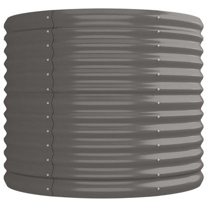 Garden Raised Bed | Grey | Powder-coated steel | Large | Durable