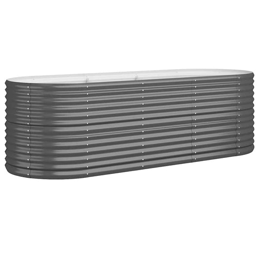 Garden Raised Bed | Anthracite | Powder-coated steel | Large |  Durable