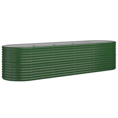 Garden Raised Bed | Green | Powder-coated steel | Large | Durable