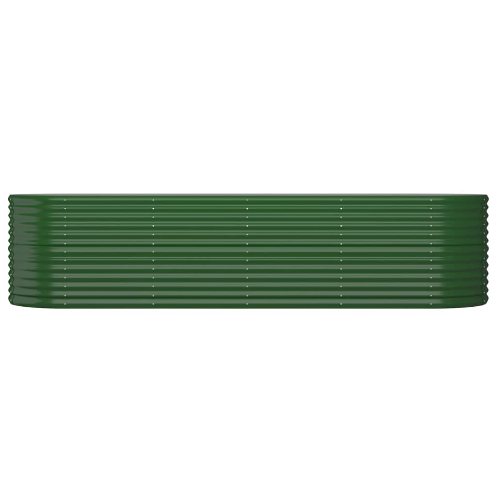 Garden Raised Bed | Green | Powder-coated steel | Large | Durable
